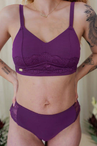 Careless BH Amanda Small Cup BH - Mørk lilla