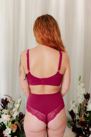 Careless BH Amanda Small Cup BH - Mørk rød