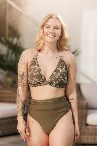 Careless Bikinitopp Cuba Ruffels bikinitopp - Grønn - Buttercups