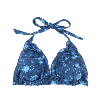 Careless Bikinitopp Cuba Ruffels bikinitopp - Mørkeblå - Pansy