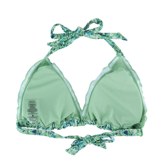 Careless Bikinitopp Cuba Ruffels bikinitopp - Pastellgrønn - Flower Paint