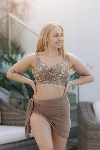 Careless Bikinitopp Roma bikinitopp - Mørk beige - Blossom