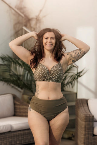 Careless Bikinitruse High Waist Bikini String - Grønn