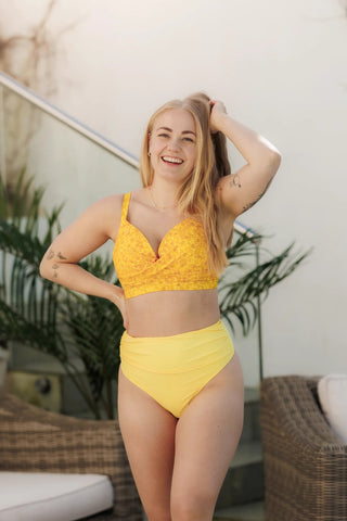 Careless Bikinitruse High Waist Bikini String - Gul