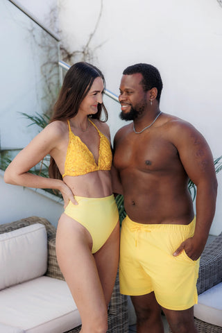 Careless Bikinitruse High Waist Bikini String - Gul