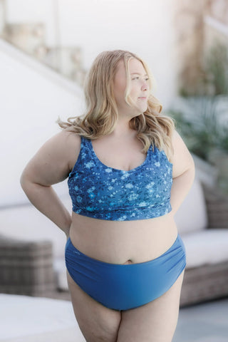 Careless Bikinitruse High Waist Bikini String - Mørkeblå