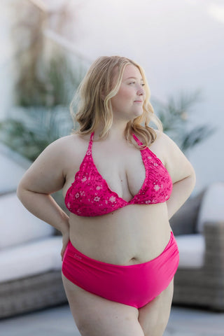 Careless Bikinitruse High Waist Bikini String - Rosa