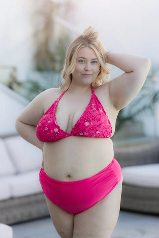 Careless Bikinitruse High Waist Bikini String - Rosa