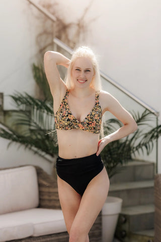 Careless Bikinitruse High Waist Bikini String - Svart