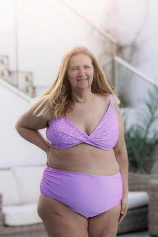 Careless Bikinitruse High Waist bikinitruse - Lilla