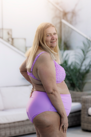 Careless Bikinitruse High Waist bikinitruse - Lilla