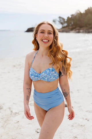 Careless Bikinitruse High Waist bikinitruse - Lyseblå