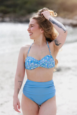 Careless Bikinitruse High Waist bikinitruse - Lyseblå