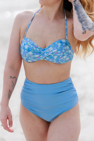 Careless Bikinitruse High Waist bikinitruse - Lyseblå