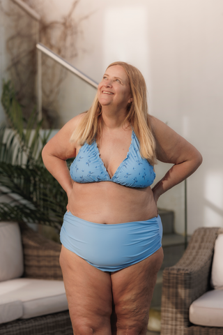 Careless Bikinitruse High Waist bikinitruse - Lyseblå