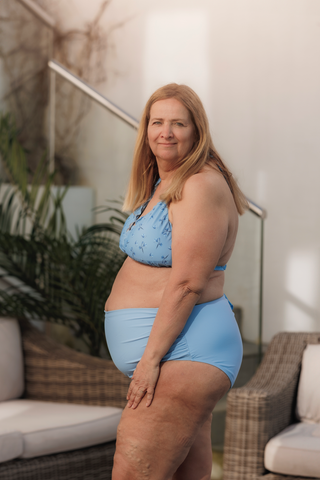 Careless Bikinitruse High Waist bikinitruse - Lyseblå