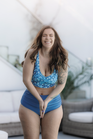 Careless Bikinitruse High Waist bikinitruse - Mørkeblå