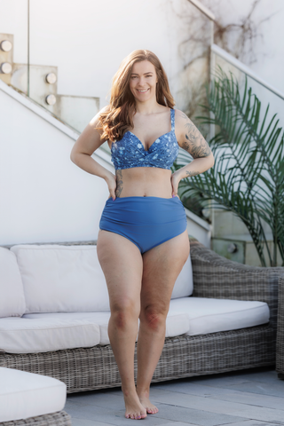 Careless Bikinitruse High Waist bikinitruse - Mørkeblå