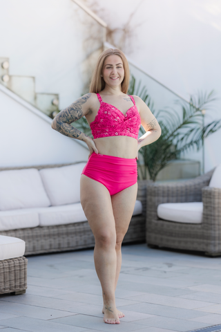 Careless Bikinitruse High Waist bikinitruse - Rosa