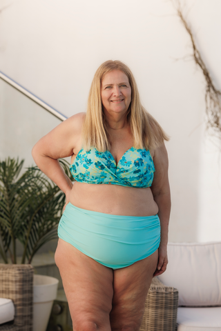 Careless Bikinitruse High Waist bikinitruse - Turkis