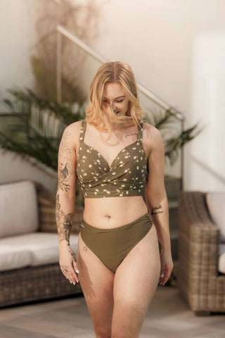 Careless Bikinitruse Mid Waist Bikini String - Grønn