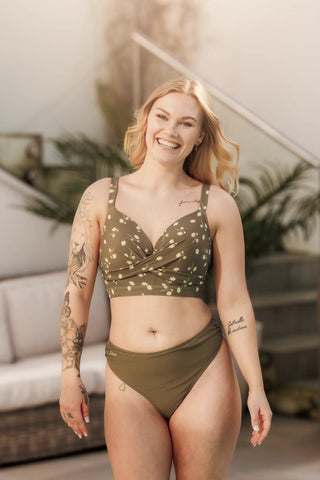 Careless Bikinitruse Mid Waist Bikini String - Grønn