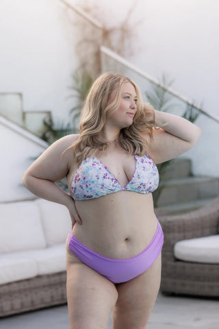 Careless Bikinitruse Mid Waist Bikini String - Lilla