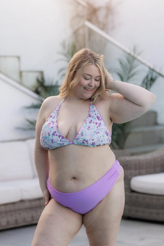 Careless Bikinitruse Mid Waist Bikini String - Lilla