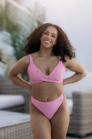 Careless Bikinitruse Mid Waist Bikini String - Lyserosa