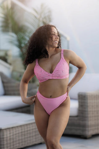 Careless Bikinitruse Mid Waist Bikini String - Lyserosa