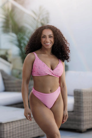 Careless Bikinitruse Mid Waist Bikini String - Lyserosa