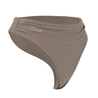 Careless Bikinitruse Mid Waist Bikini String - Mørk Beige