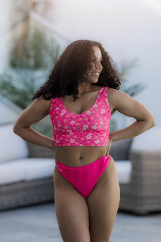 Careless Bikinitruse Mid Waist Bikini String - Rosa