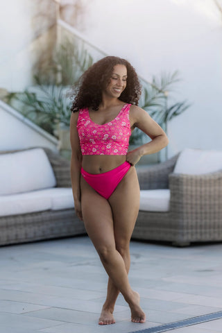 Careless Bikinitruse Mid Waist Bikini String - Rosa