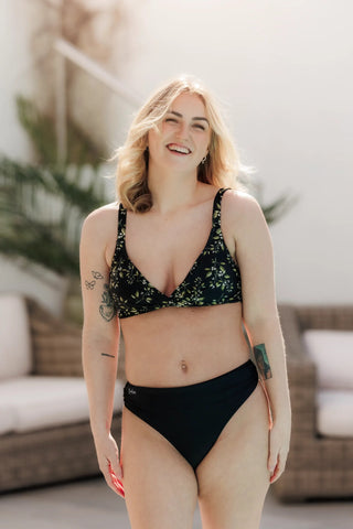 Careless Bikinitruse Mid Waist Bikini String - Svart