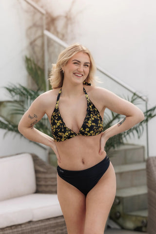 Careless Bikinitruse Mid Waist Bikini String - Svart