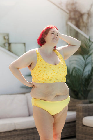 Careless Bikinitruse Mid Waist bikinitruse - Gul