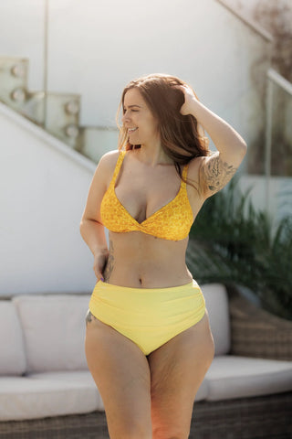 Careless Bikinitruse Mid Waist bikinitruse - Gul