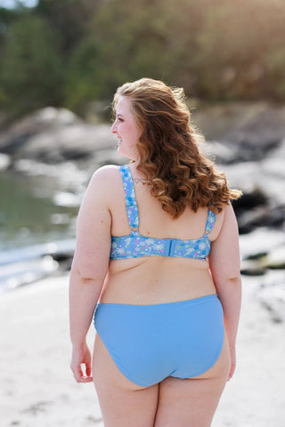 Careless Bikinitruse Mid Waist bikinitruse - Lyseblå