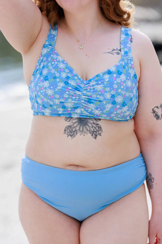 Careless Bikinitruse Mid Waist bikinitruse - Lyseblå