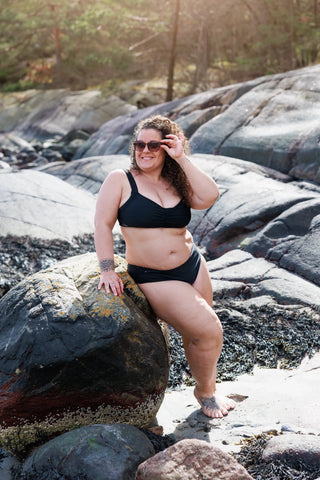 Careless Bikinitruse Mid Waist bikinitruse - Svart