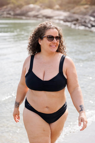 Careless Bikinitruse Mid Waist bikinitruse - Svart