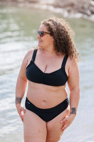 Careless Bikinitruse Mid Waist bikinitruse - Svart