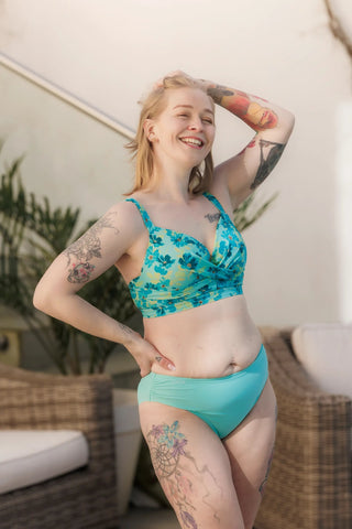 Careless Bikinitruse Mid Waist bikinitruse - Turkis