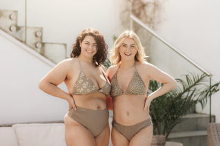 Careless Bikinitruse Ruffle Bikinitruse - Mørk Beige