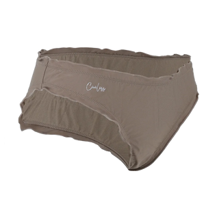 Careless Bikinitruse Ruffles Bikinitruse - Mørk Beige