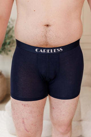 Careless Boksershorts Lukas Boksershorts long 2 pk - Mørk grønn/mørk blå