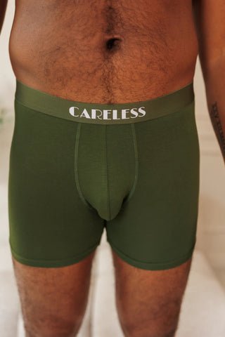 Careless Boksershorts Lukas Boksershorts long 2 pk - Mørk grønn/mørk blå