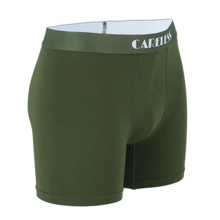 Careless Boksershorts Lukas Boksershorts long 2 pk - Rifle Green/Black Iris