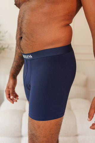 Careless Boksershorts Vegard Boksershorts long 2 pk - Mørk grønn/mørk blå